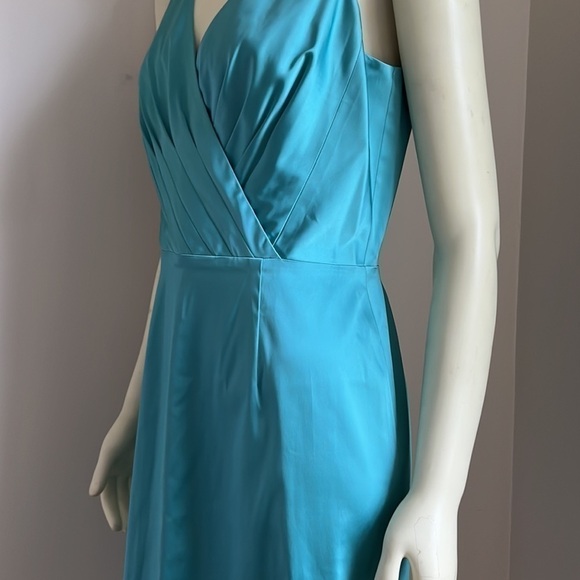 Nwt Adrianna Papell Turquoise Sleeveless Fitted Cocktail Dress 12 - Picture 8 of 14